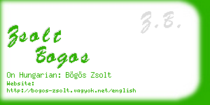 zsolt bogos business card